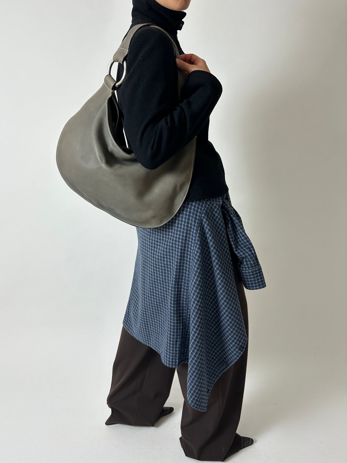 Flanel checked shirt | Blue / Grey