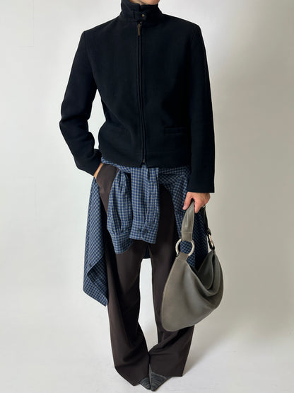 Wool cashmere jacket | Black