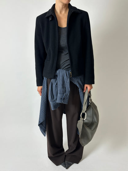 Wool cashmere jacket | Black