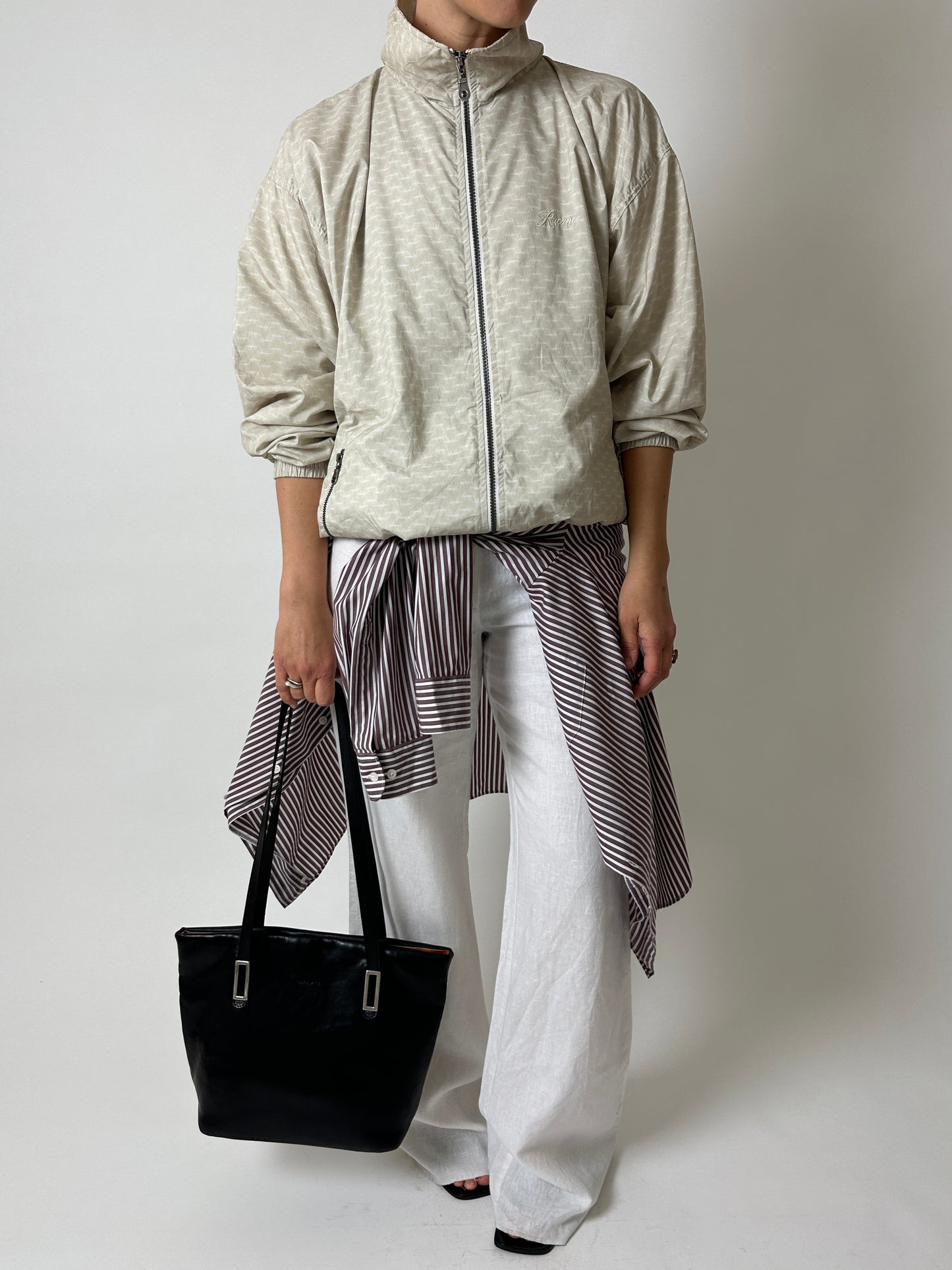 Leather tote bag | Black