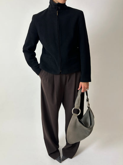 Wool cashmere jacket | Black