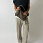 Leather shoulder bag | Taupe
