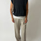 Wool v-neck vest | Dark grey