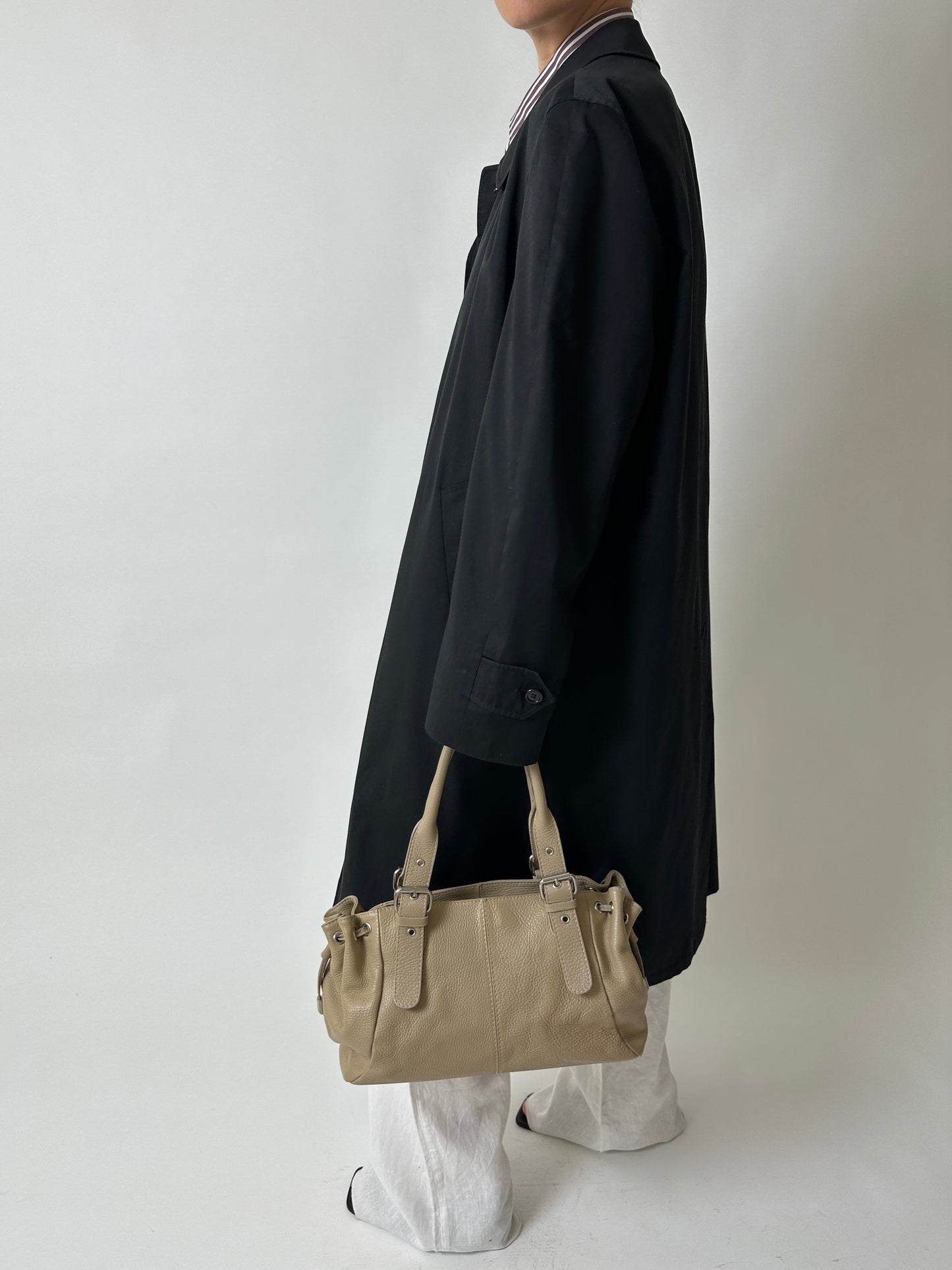 Long Mac coat | Black
