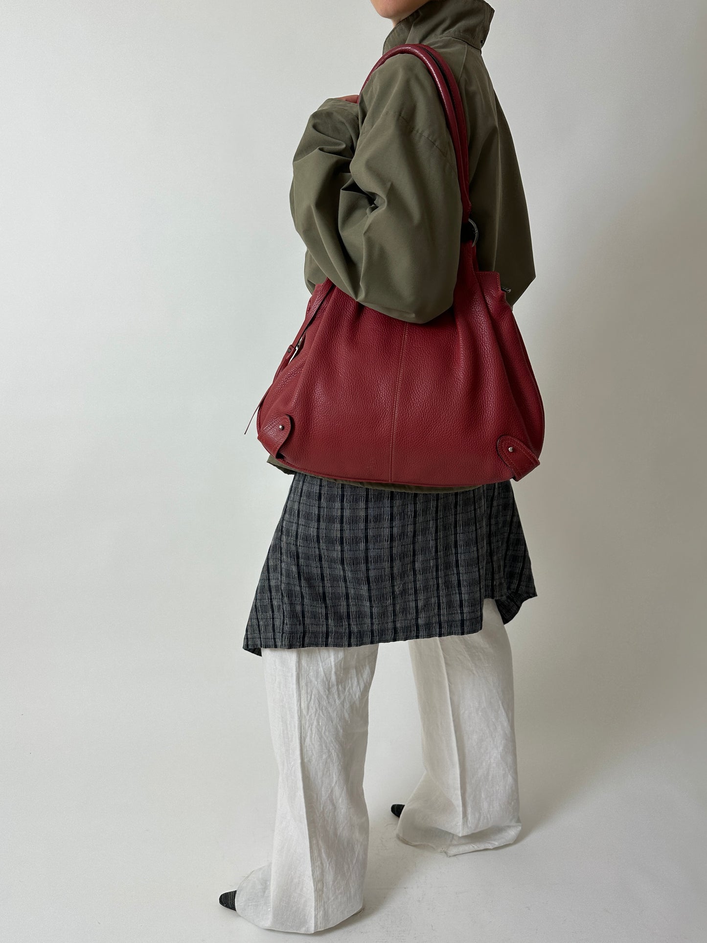 Relaxed checked shirt | Grey / Black