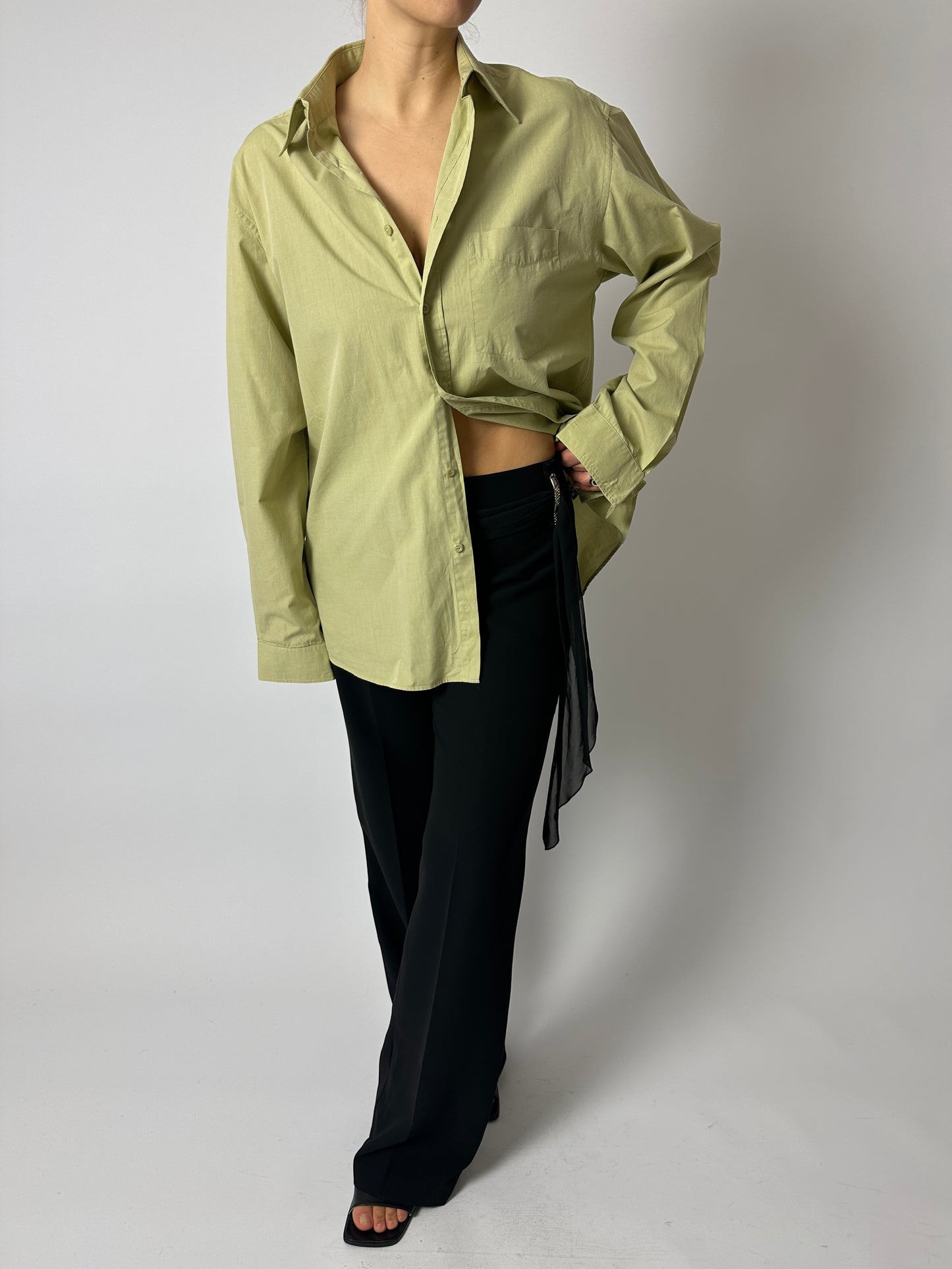 Classic cotton shirt | Soft Olive