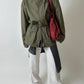 Oversized safari jacket | Army green