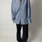 Oversized striped shirt | Blue / Butter