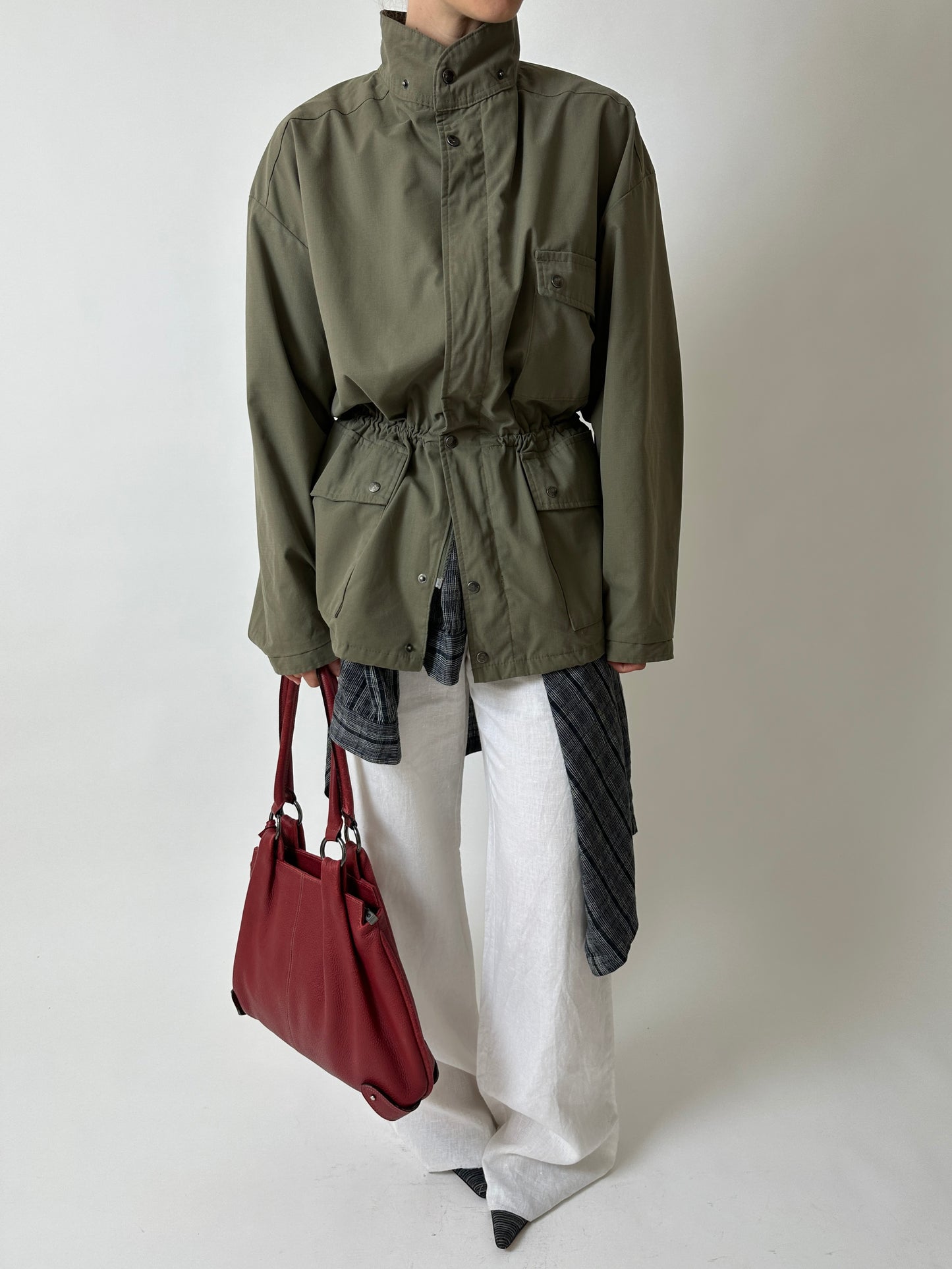 Oversized safari jacket | Army green