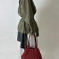 Oversized safari jacket | Army green