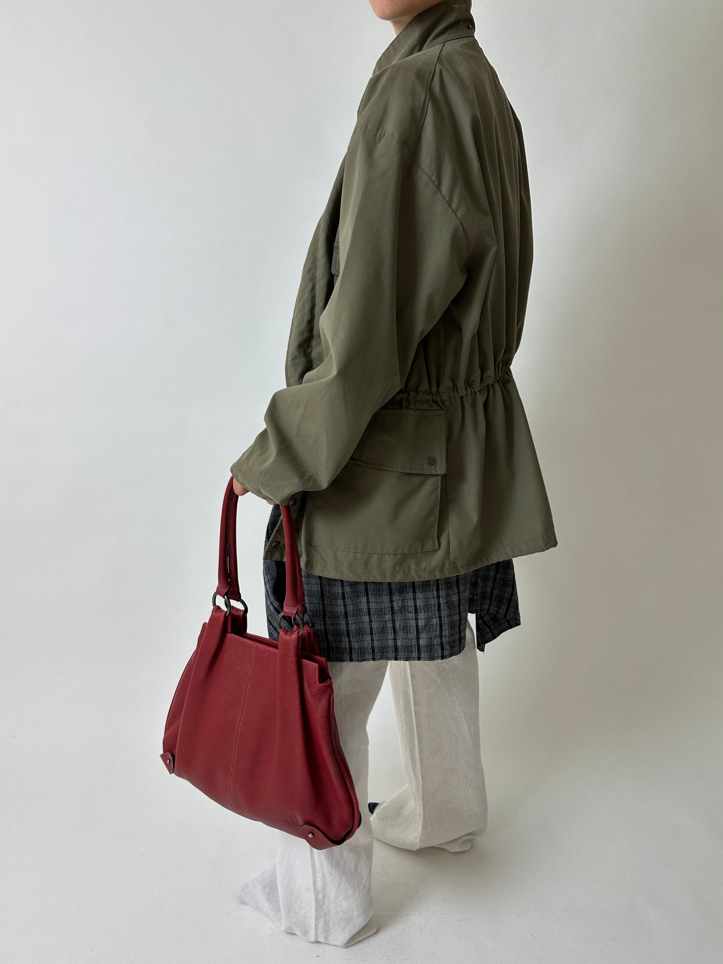Oversized safari jacket | Army green