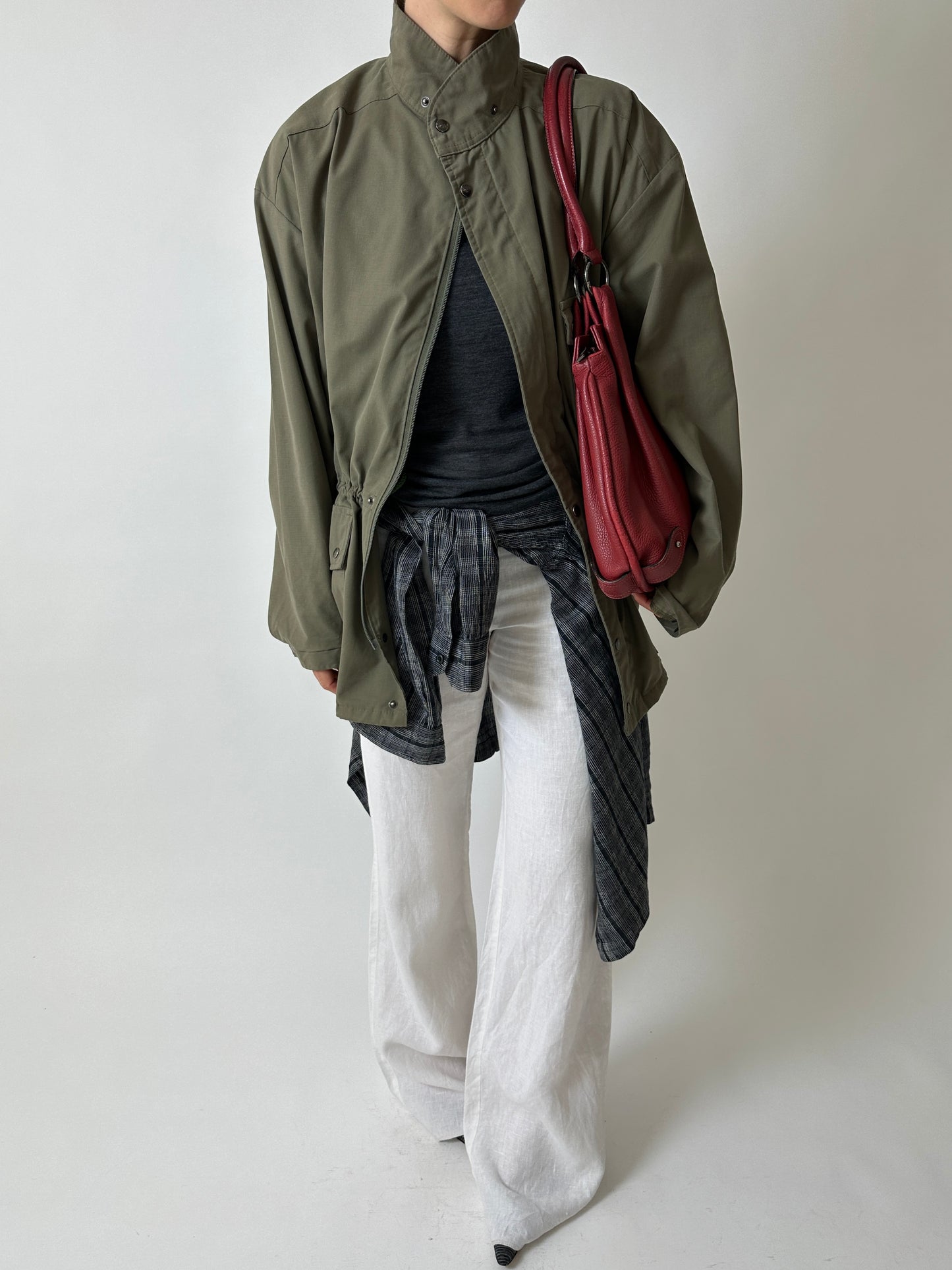 Oversized safari jacket | Army green
