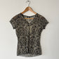 Sheer print top | Animal print
