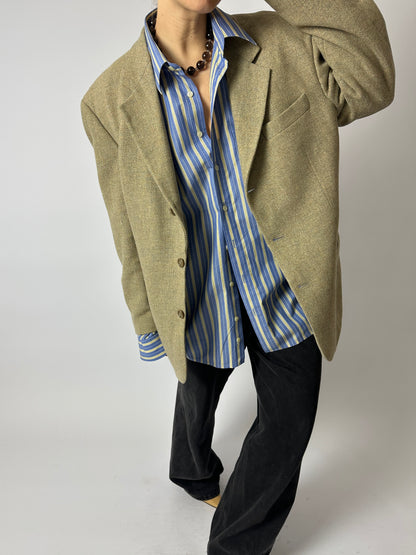Hugo Boss woven blazer | Olive beige