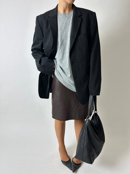 Relaxed fit blazer | Dark grey