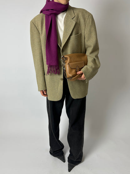 Hugo Boss woven blazer | Olive beige