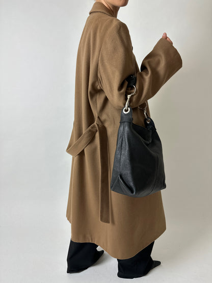 Leather shoulder bag | Black