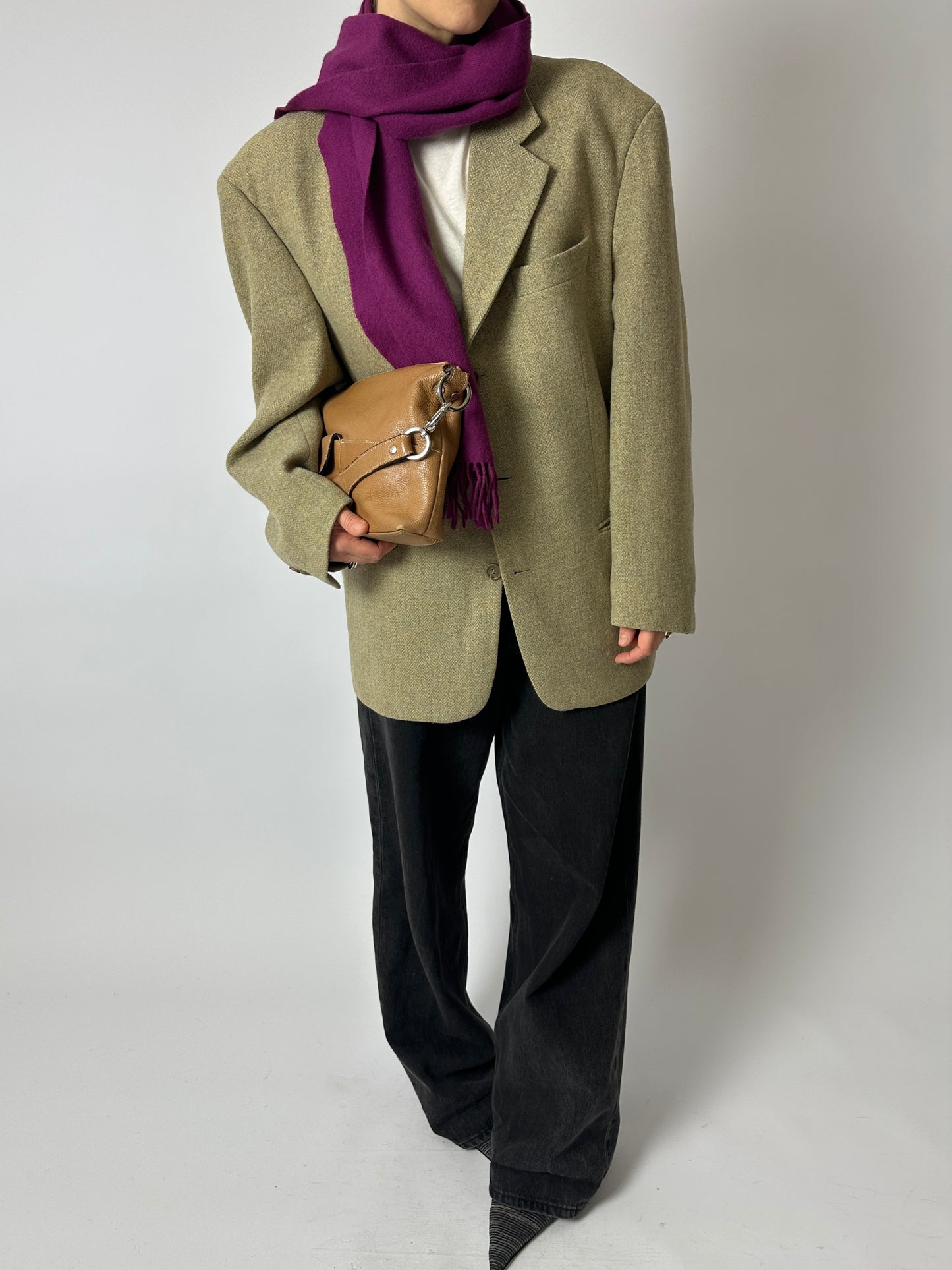 Hugo Boss woven blazer | Olive beige