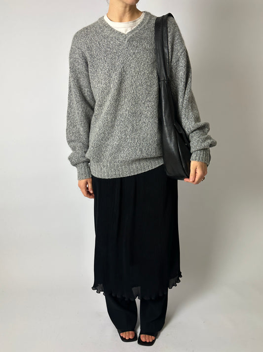 Pleated skirt | Black