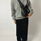 Leather shoulder bag | Black