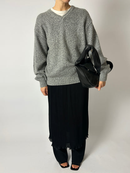 Leather shoulder bag | Black