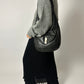 Leather shoulder bag | Black