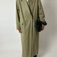 Long trench coat | Khaki green