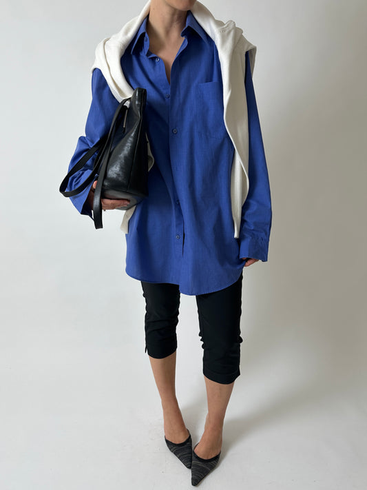Oversized shirt | Bright blue