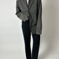Relaxed checked shirt | Black / Beige