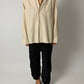 Relaxed striped shirt | Ecru