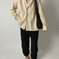 Relaxed striped shirt | Ecru