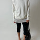 Cotton v-neck sweater | White