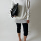 Cotton v-neck sweater | White