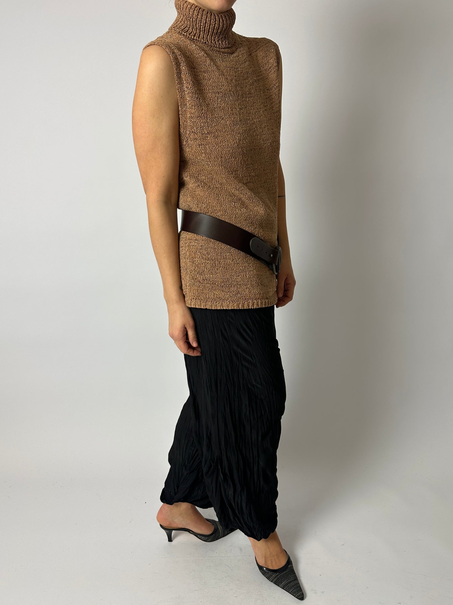 Knitted top | Powder beige