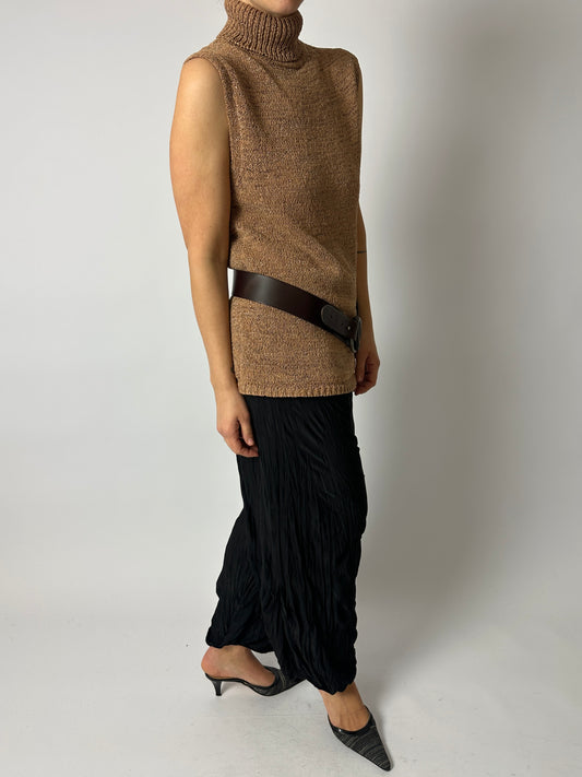 Knitted top | Powder beige