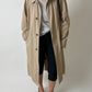 Long mac coat | Soft ecru