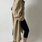 Long mac coat | Soft ecru