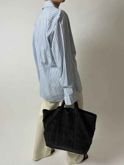 Striped cotton shirt | Blue / White