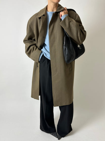 Wool Mac coat | Brown