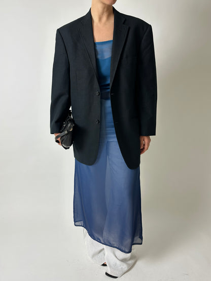 Sheer dress | Aqua blue