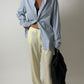 Linen cotton trousers | Soft butter