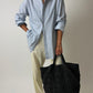 Striped cotton shirt | Blue / White