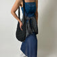 Raffia summer bag | Black