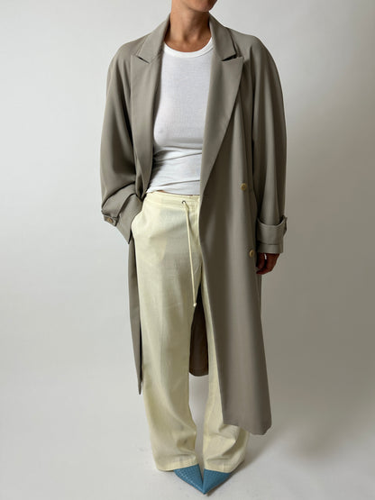 Linen cotton trousers | Soft butter