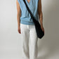 Wool v-neck vest | Light Blue