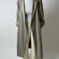 Long double-breasted coat | Beige