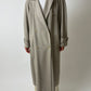 Long double-breasted coat | Beige