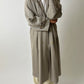 Long double-breasted coat | Beige