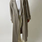 Long double-breasted coat | Beige