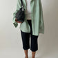 Relaxed fit striped shirt | Green / White